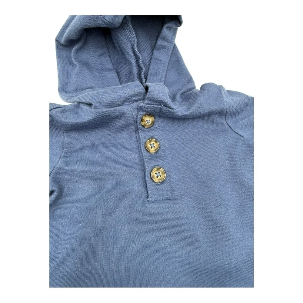 Carter’s Blue Hoodie and Gray Whale Print Pants Set